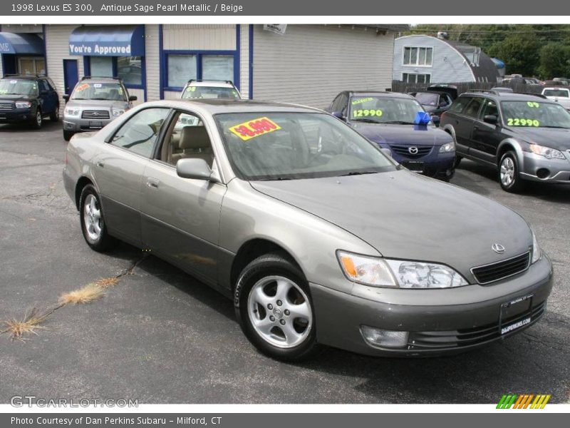 Antique Sage Pearl Metallic / Beige 1998 Lexus ES 300