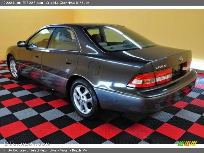 Graphite Gray Metallic / Sage 2000 Lexus ES 300 Sedan
