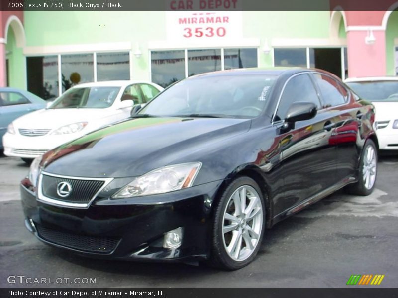 Black Onyx / Black 2006 Lexus IS 250