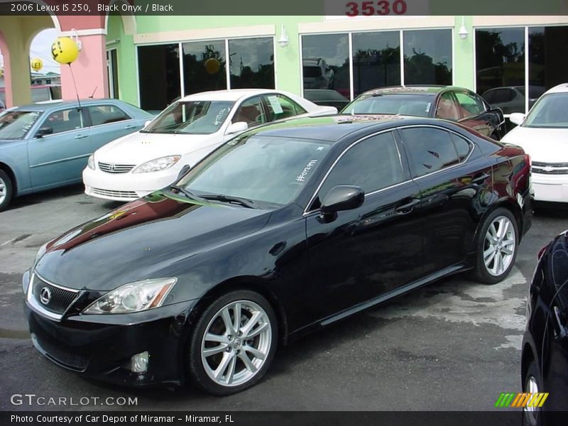 Black Onyx / Black 2006 Lexus IS 250