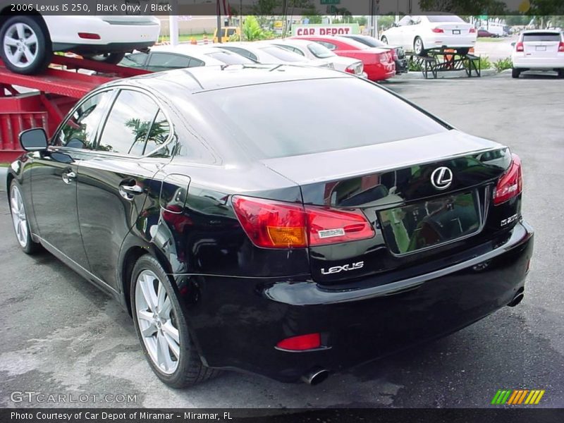 Black Onyx / Black 2006 Lexus IS 250