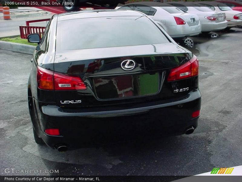 Black Onyx / Black 2006 Lexus IS 250
