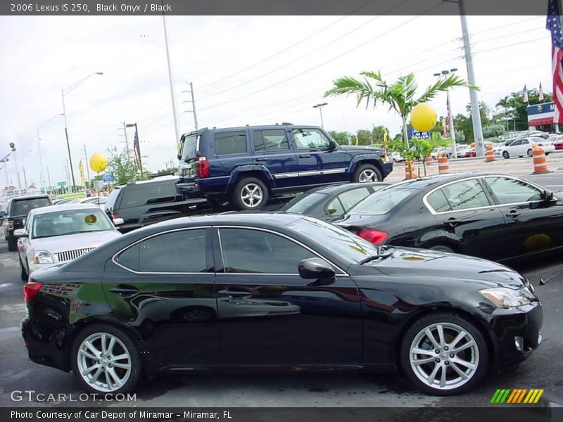 Black Onyx / Black 2006 Lexus IS 250
