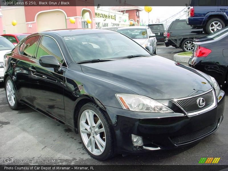 Black Onyx / Black 2006 Lexus IS 250