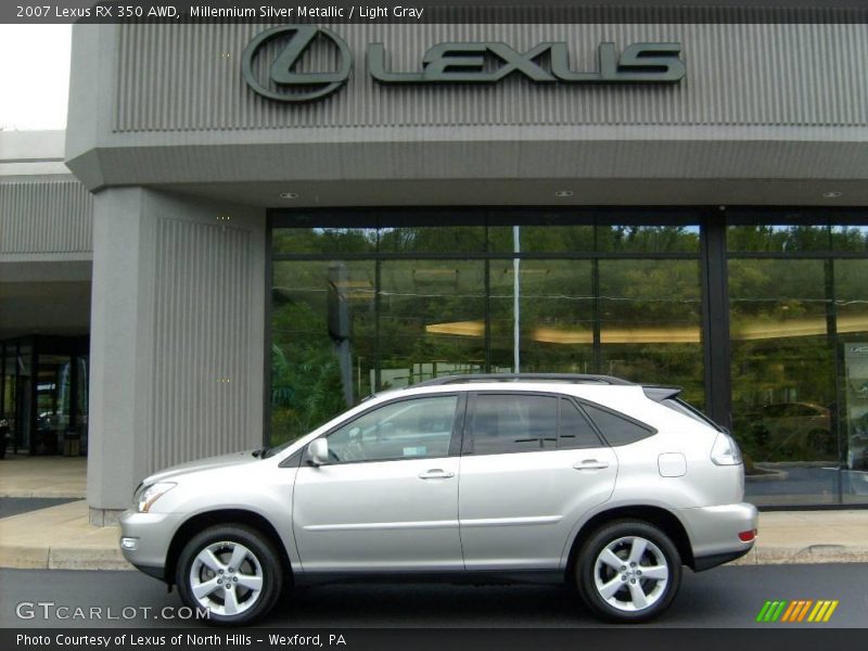 Millennium Silver Metallic / Light Gray 2007 Lexus RX 350 AWD