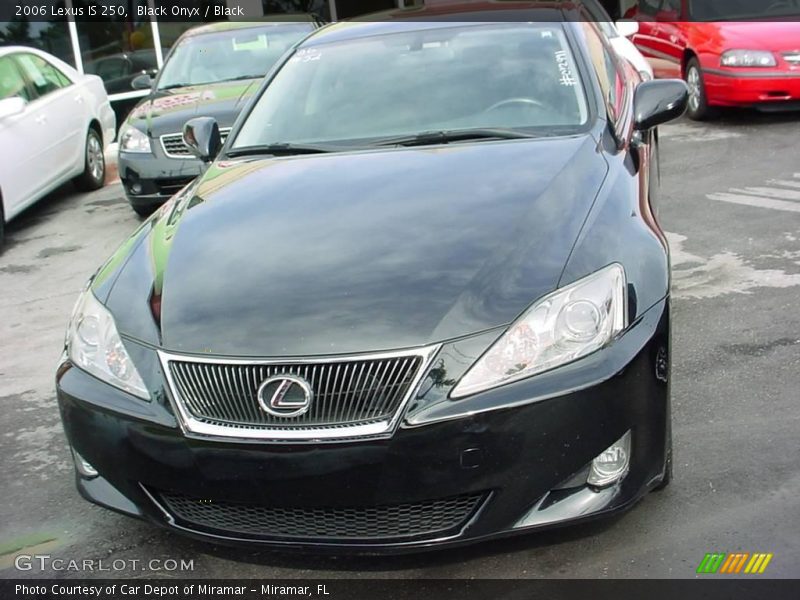Black Onyx / Black 2006 Lexus IS 250