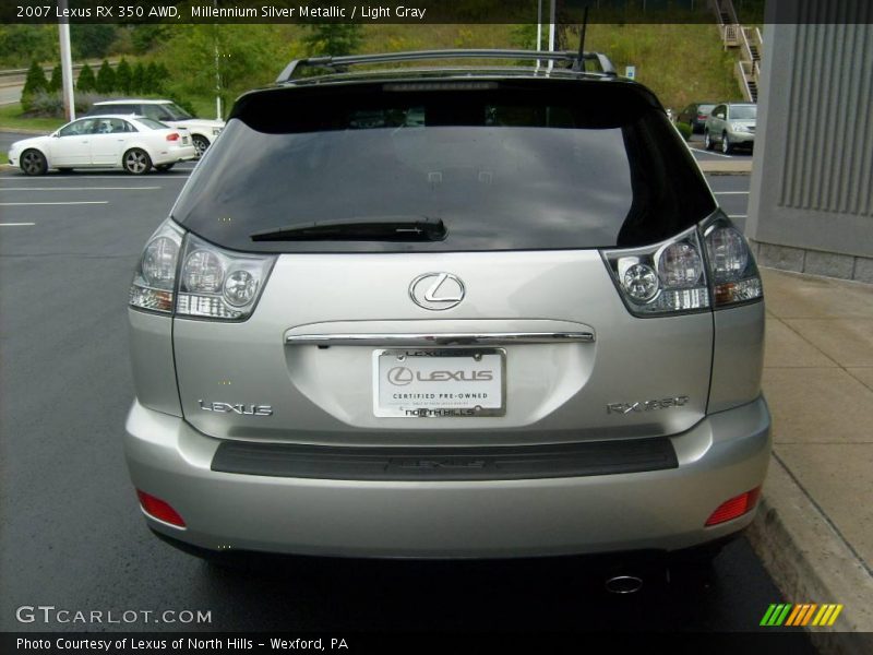 Millennium Silver Metallic / Light Gray 2007 Lexus RX 350 AWD