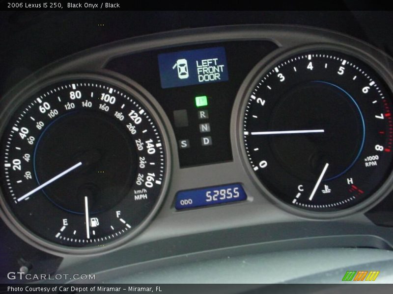 Black Onyx / Black 2006 Lexus IS 250