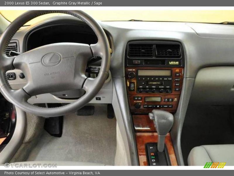 Graphite Gray Metallic / Sage 2000 Lexus ES 300 Sedan