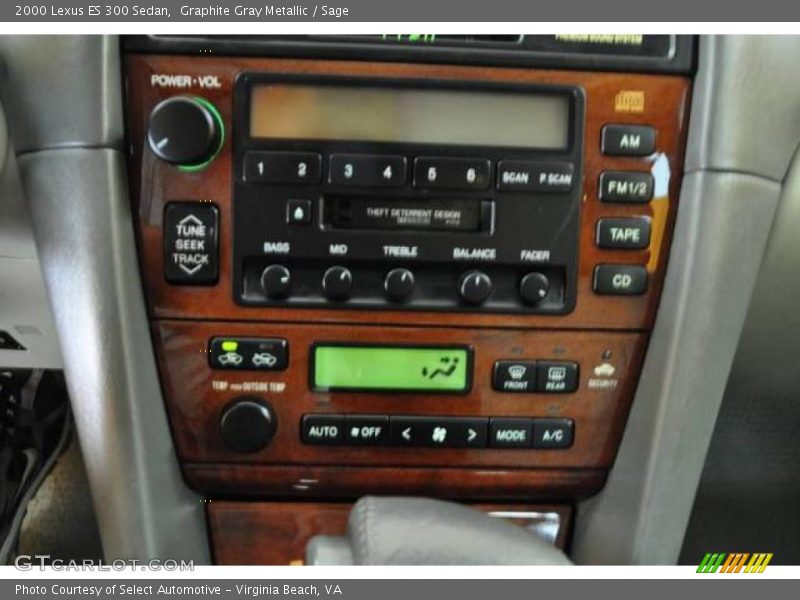 Graphite Gray Metallic / Sage 2000 Lexus ES 300 Sedan