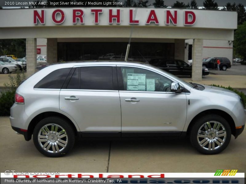 Ingot Silver Metallic / Medium Light Stone 2010 Lincoln MKX AWD