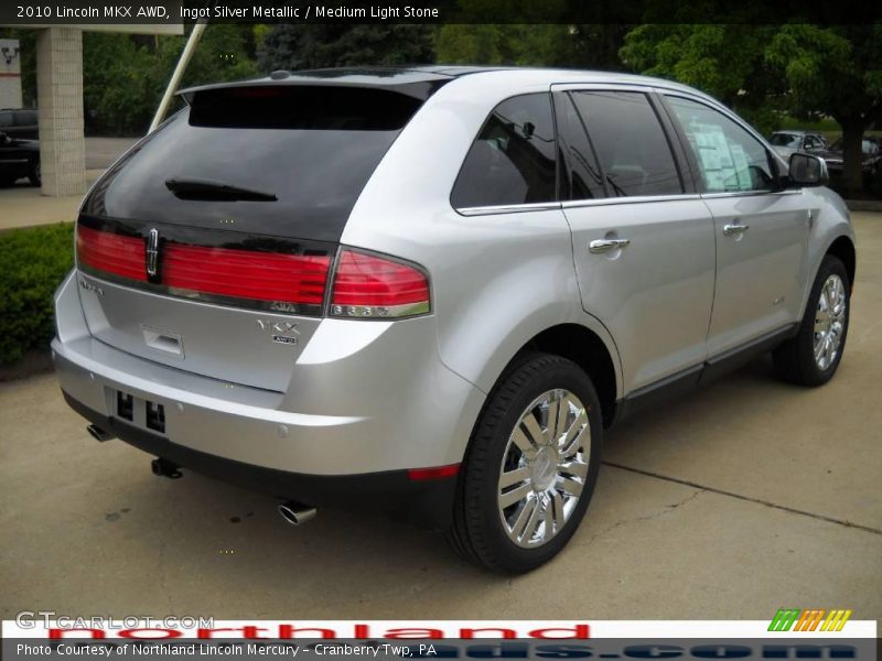 Ingot Silver Metallic / Medium Light Stone 2010 Lincoln MKX AWD