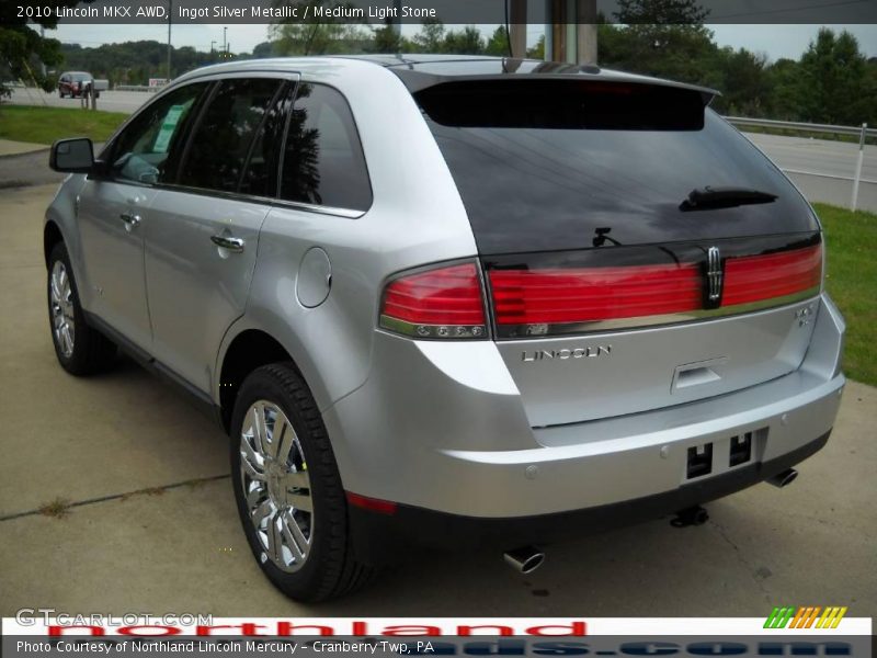 Ingot Silver Metallic / Medium Light Stone 2010 Lincoln MKX AWD