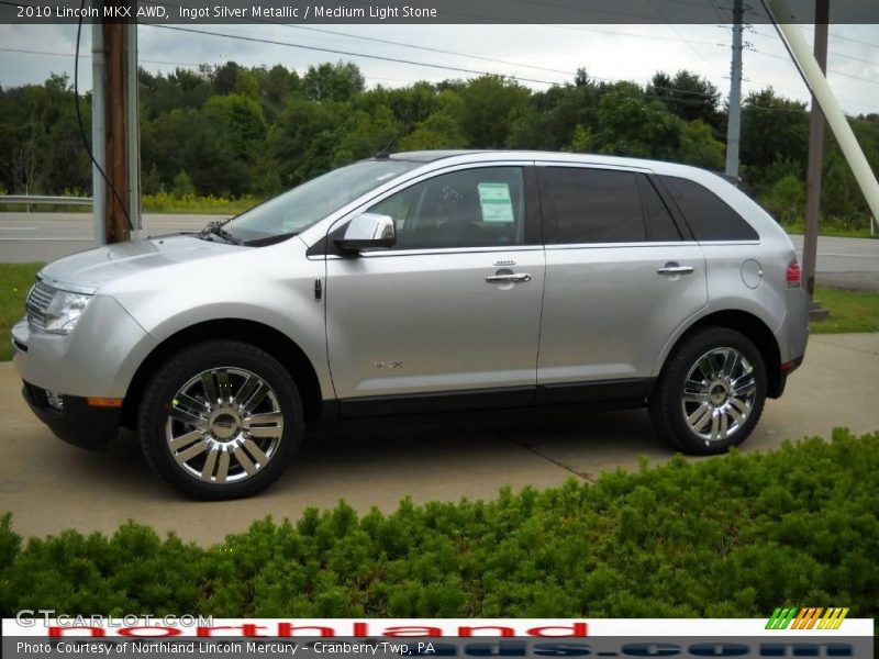 Ingot Silver Metallic / Medium Light Stone 2010 Lincoln MKX AWD