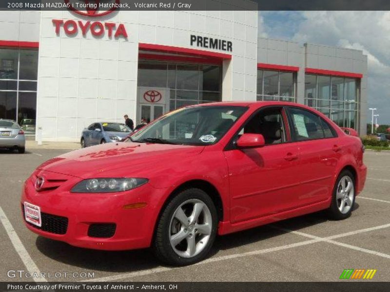 Volcanic Red / Gray 2008 Mazda MAZDA6 i Touring Hatchback