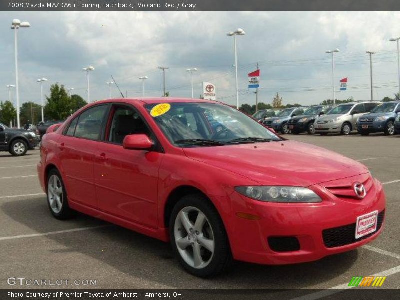 Volcanic Red / Gray 2008 Mazda MAZDA6 i Touring Hatchback