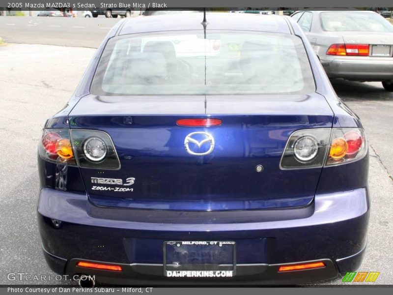 Strato Blue Mica / Black 2005 Mazda MAZDA3 s Sedan