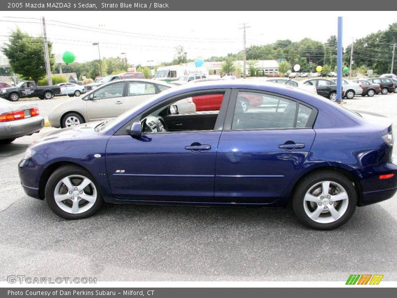 Strato Blue Mica / Black 2005 Mazda MAZDA3 s Sedan