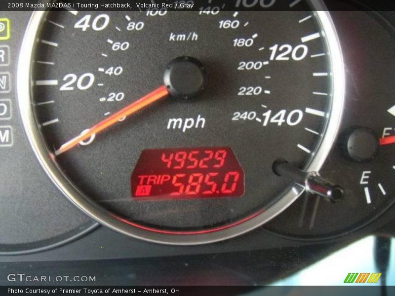 Volcanic Red / Gray 2008 Mazda MAZDA6 i Touring Hatchback