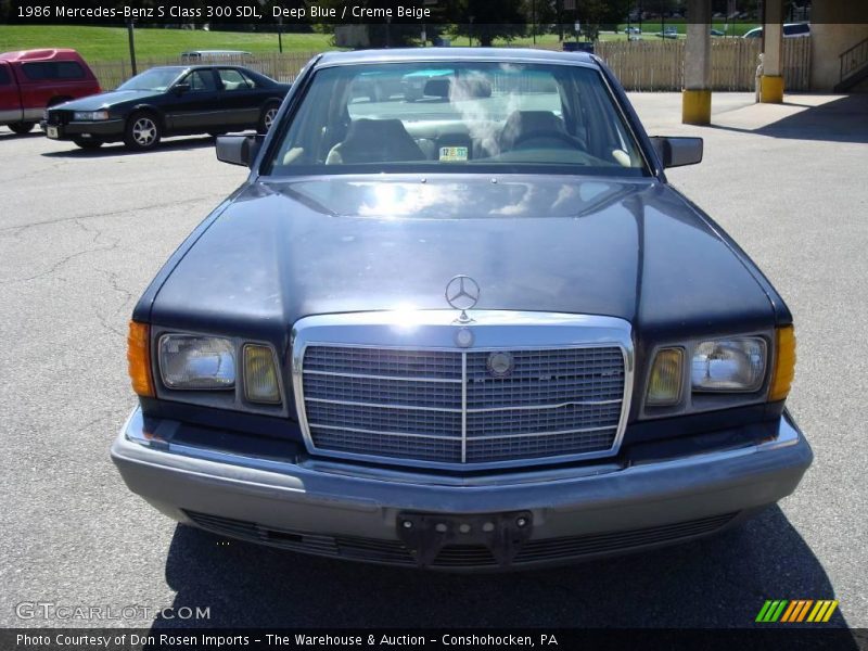 Deep Blue / Creme Beige 1986 Mercedes-Benz S Class 300 SDL