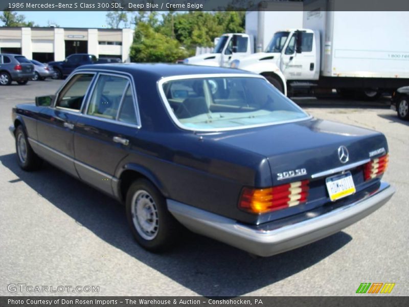 Deep Blue / Creme Beige 1986 Mercedes-Benz S Class 300 SDL