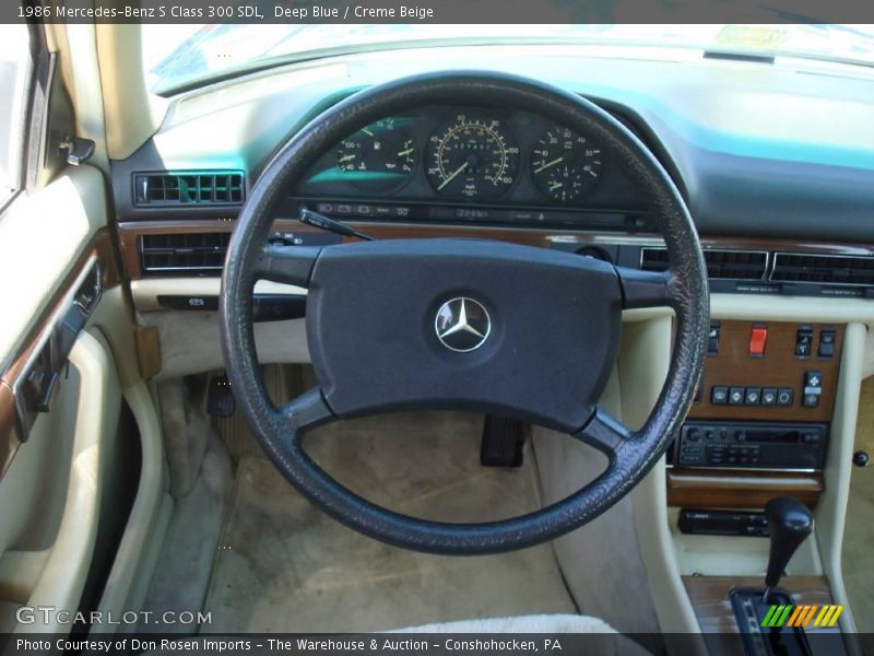 Deep Blue / Creme Beige 1986 Mercedes-Benz S Class 300 SDL