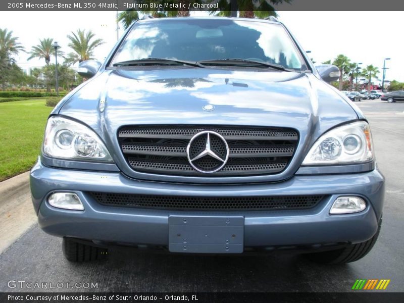 Platinum Blue Metallic / Charcoal 2005 Mercedes-Benz ML 350 4Matic