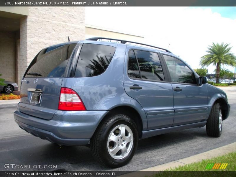 Platinum Blue Metallic / Charcoal 2005 Mercedes-Benz ML 350 4Matic