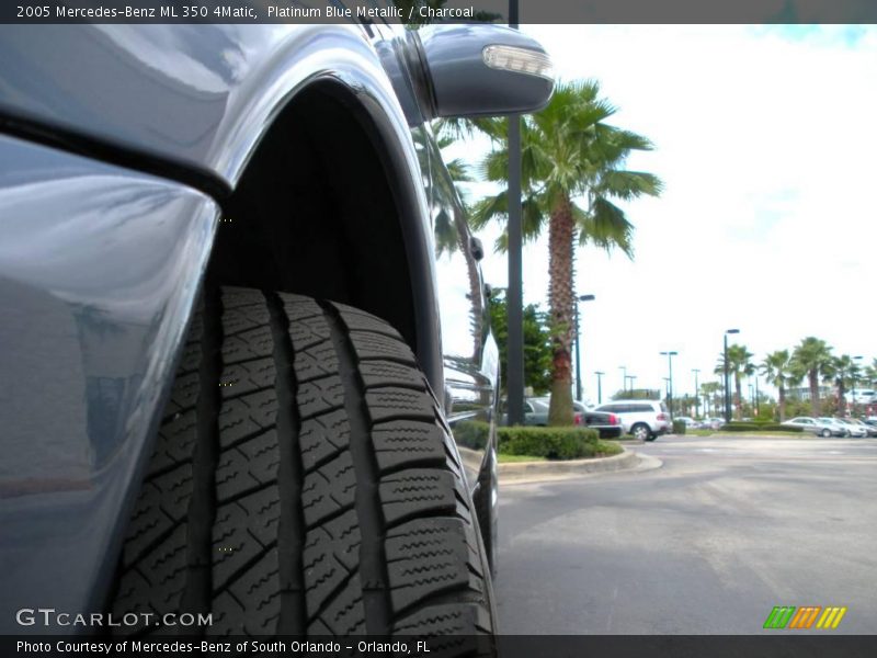 Platinum Blue Metallic / Charcoal 2005 Mercedes-Benz ML 350 4Matic