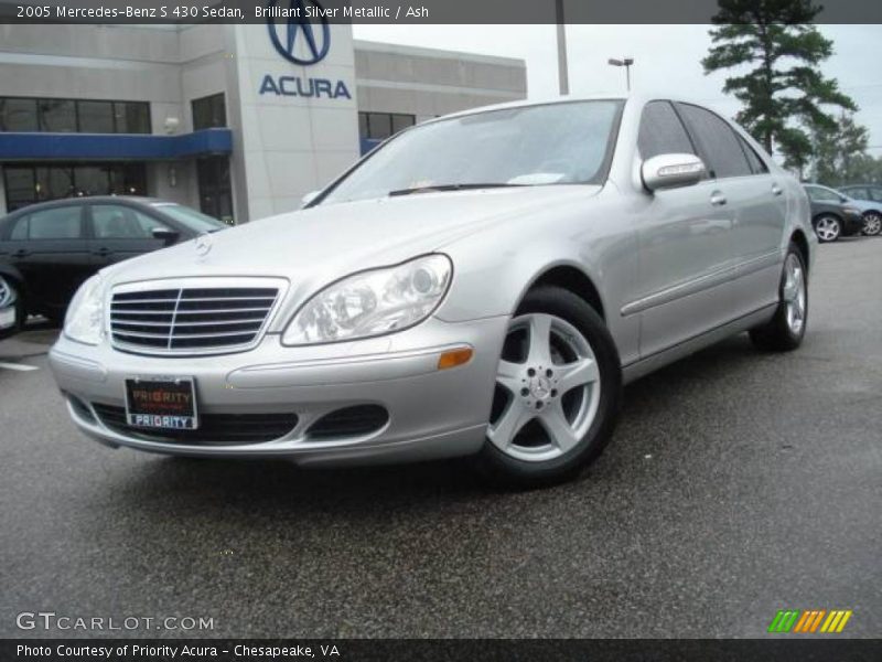 Brilliant Silver Metallic / Ash 2005 Mercedes-Benz S 430 Sedan