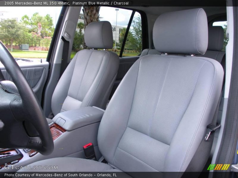 Platinum Blue Metallic / Charcoal 2005 Mercedes-Benz ML 350 4Matic