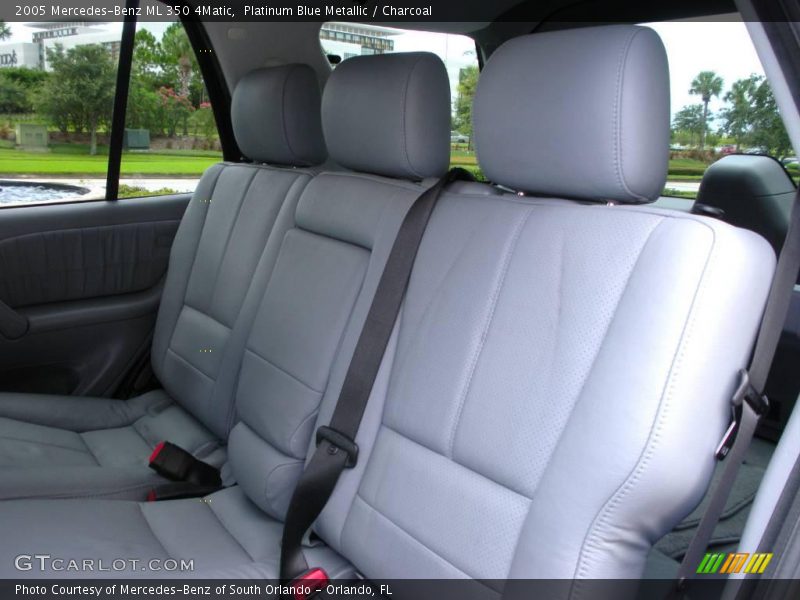 Platinum Blue Metallic / Charcoal 2005 Mercedes-Benz ML 350 4Matic