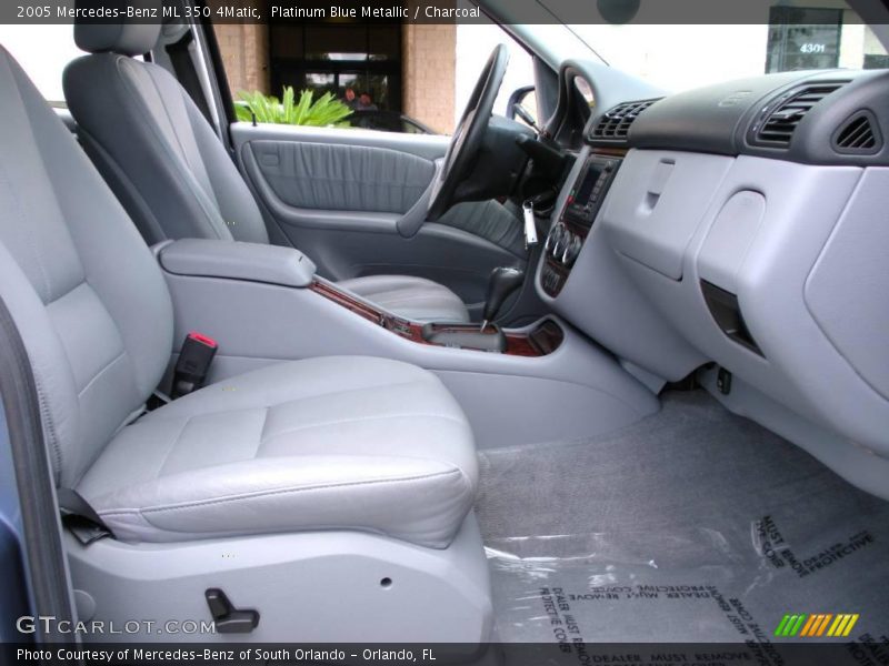 Platinum Blue Metallic / Charcoal 2005 Mercedes-Benz ML 350 4Matic