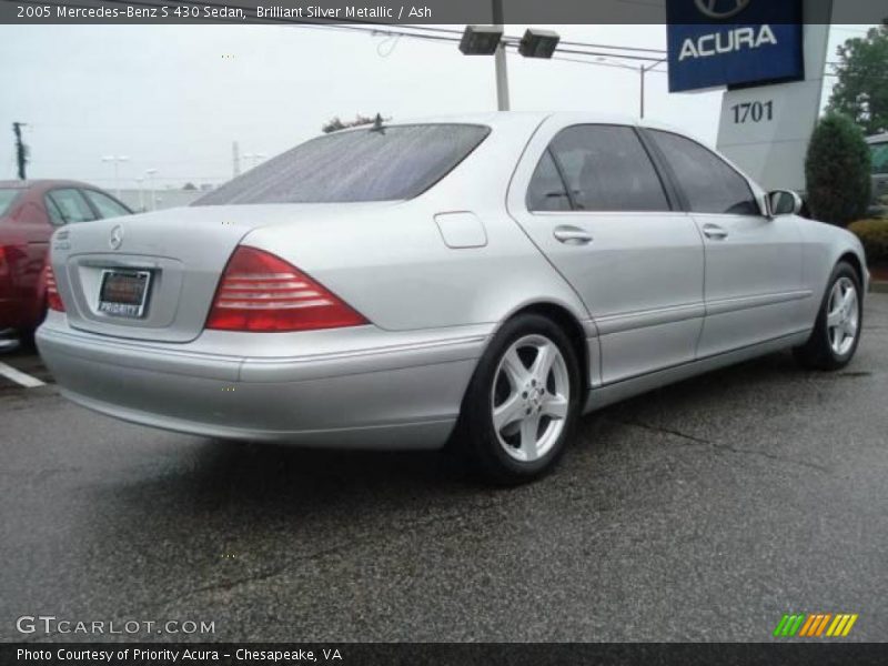 Brilliant Silver Metallic / Ash 2005 Mercedes-Benz S 430 Sedan