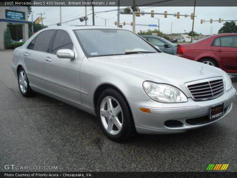 Brilliant Silver Metallic / Ash 2005 Mercedes-Benz S 430 Sedan