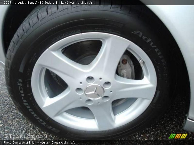 Brilliant Silver Metallic / Ash 2005 Mercedes-Benz S 430 Sedan