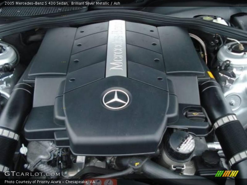 Brilliant Silver Metallic / Ash 2005 Mercedes-Benz S 430 Sedan