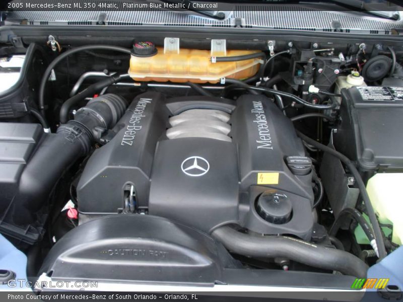 Platinum Blue Metallic / Charcoal 2005 Mercedes-Benz ML 350 4Matic
