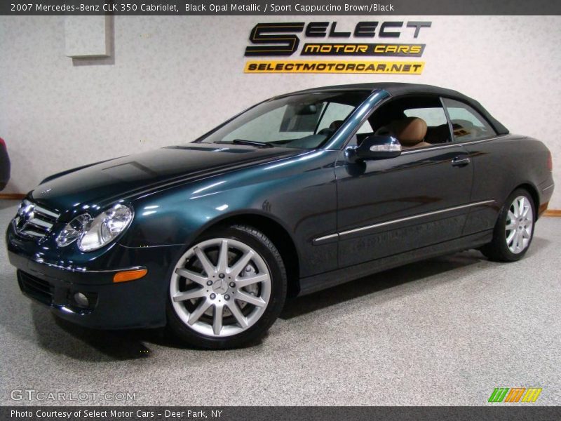 Black Opal Metallic / Sport Cappuccino Brown/Black 2007 Mercedes-Benz CLK 350 Cabriolet