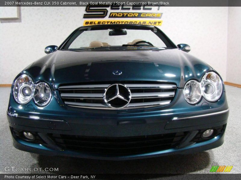 Black Opal Metallic / Sport Cappuccino Brown/Black 2007 Mercedes-Benz CLK 350 Cabriolet