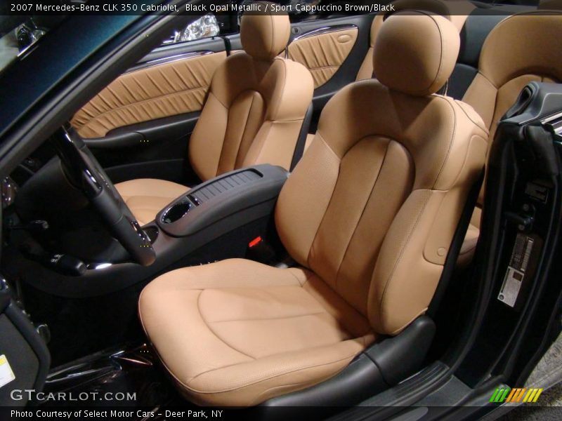 Black Opal Metallic / Sport Cappuccino Brown/Black 2007 Mercedes-Benz CLK 350 Cabriolet