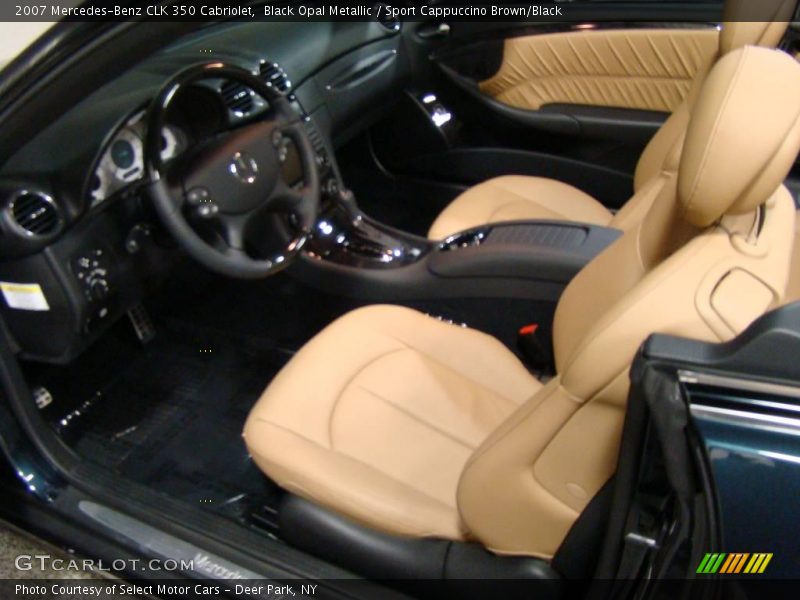 Black Opal Metallic / Sport Cappuccino Brown/Black 2007 Mercedes-Benz CLK 350 Cabriolet