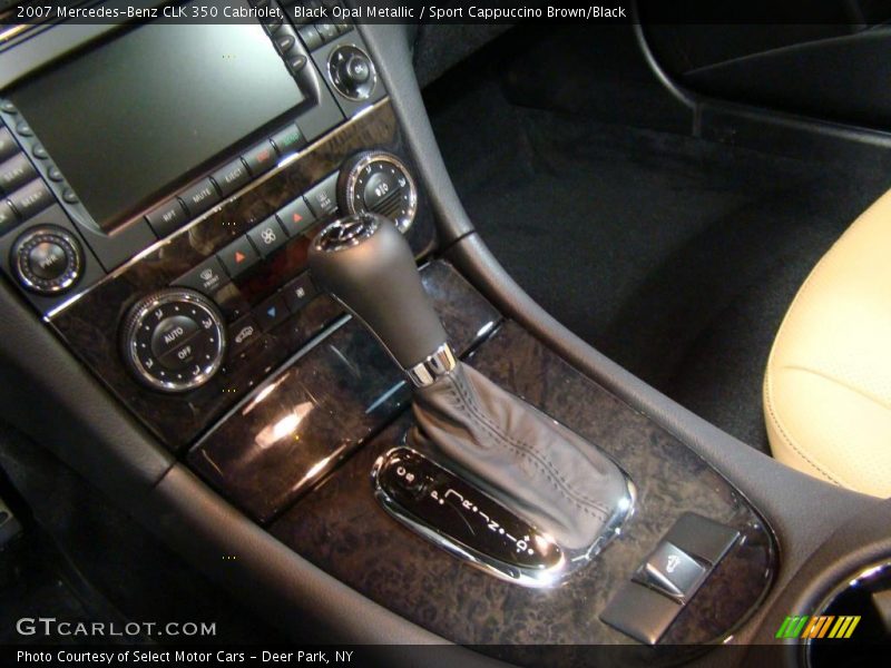 Black Opal Metallic / Sport Cappuccino Brown/Black 2007 Mercedes-Benz CLK 350 Cabriolet