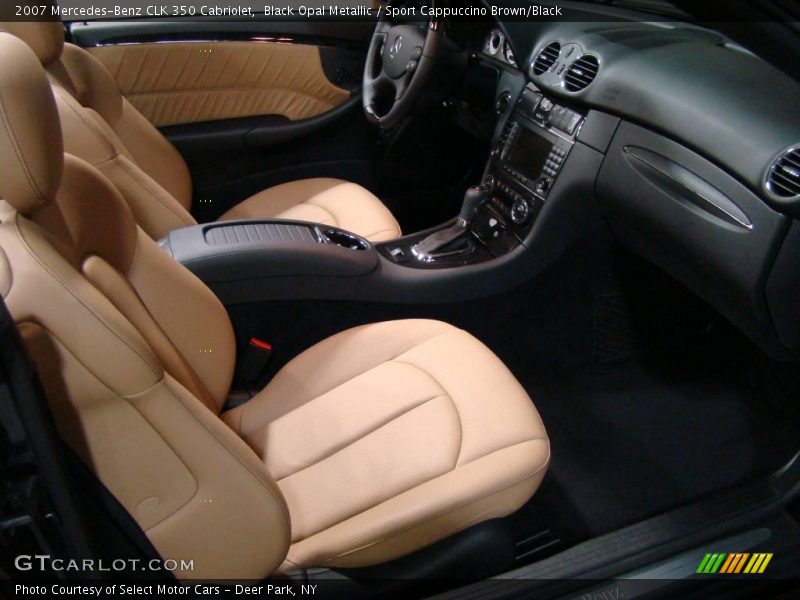 Black Opal Metallic / Sport Cappuccino Brown/Black 2007 Mercedes-Benz CLK 350 Cabriolet