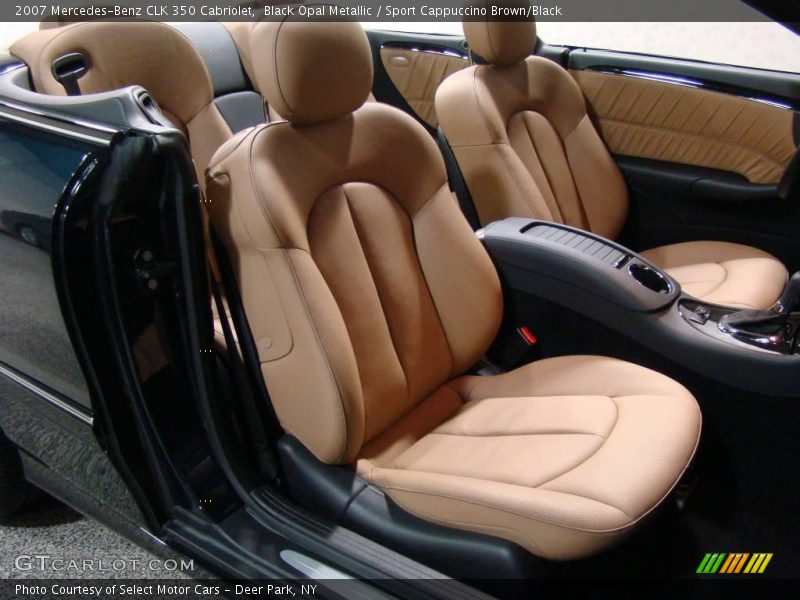 Black Opal Metallic / Sport Cappuccino Brown/Black 2007 Mercedes-Benz CLK 350 Cabriolet
