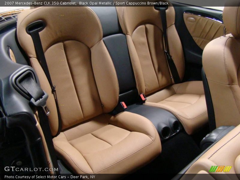 Black Opal Metallic / Sport Cappuccino Brown/Black 2007 Mercedes-Benz CLK 350 Cabriolet