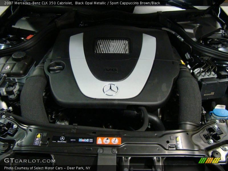 Black Opal Metallic / Sport Cappuccino Brown/Black 2007 Mercedes-Benz CLK 350 Cabriolet