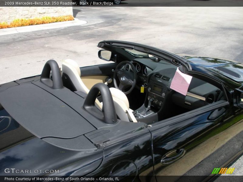 Black / Black/Beige 2009 Mercedes-Benz SLK 350 Roadster