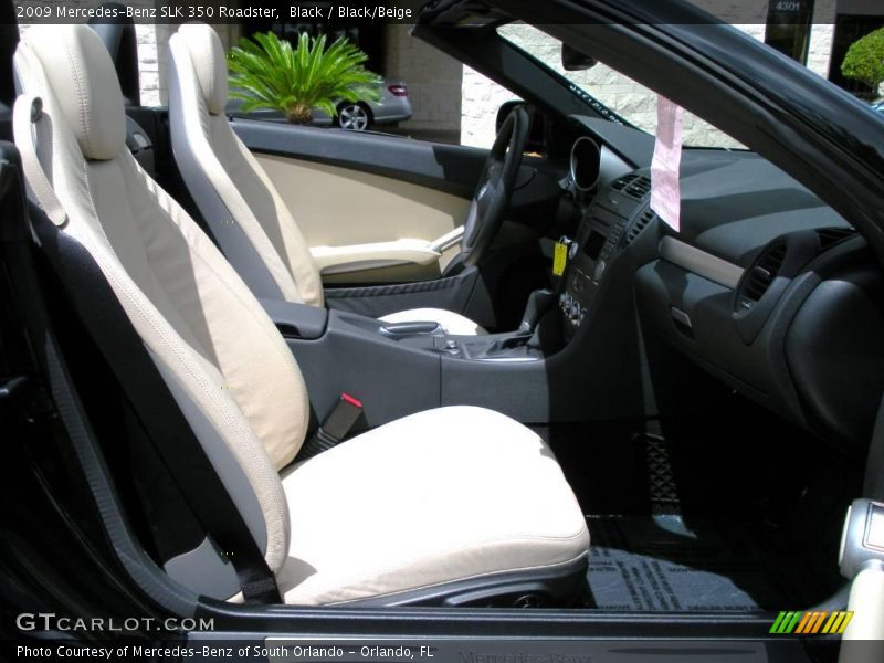 Black / Black/Beige 2009 Mercedes-Benz SLK 350 Roadster