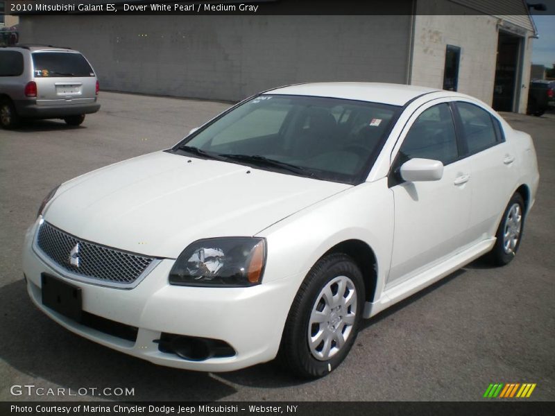Dover White Pearl / Medium Gray 2010 Mitsubishi Galant ES